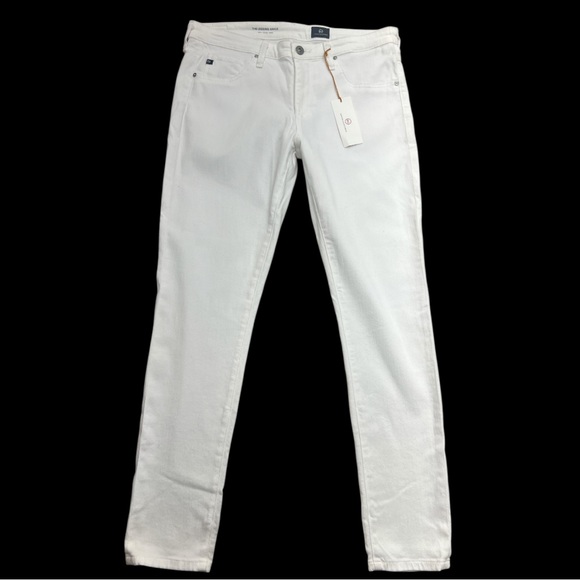 Ag Adriano Goldschmied Denim - AG Adriano Goldschmied The Legging Ankle Super Skinny Ankle Jeans White NWT (30)